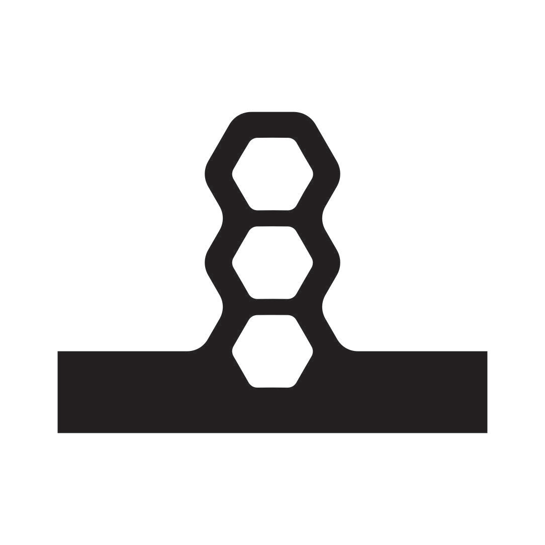 Stacked Honeycomb Charcuterie Board Handle Router Template