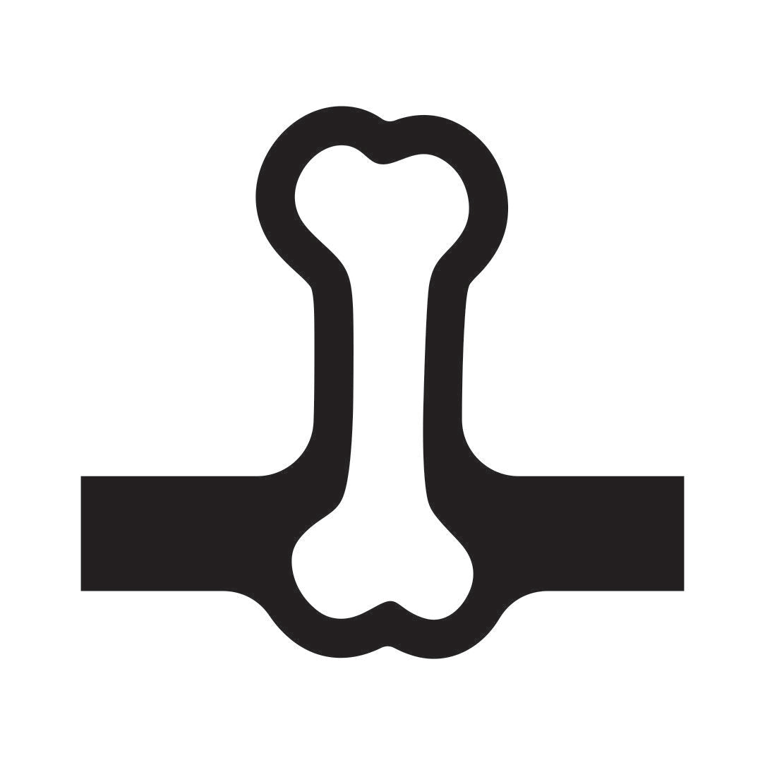 Dog Bone Charcuterie Board Handle Router Template