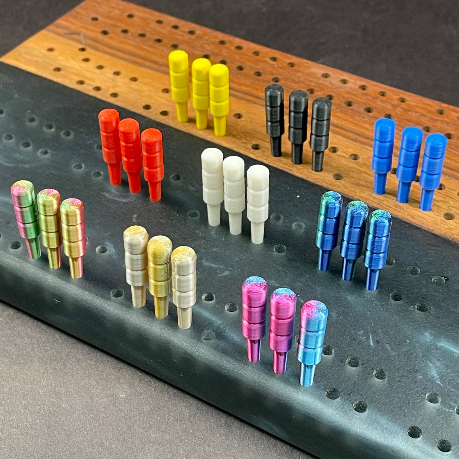 3D Printed Cribbage Pegs (for 1/8" holes)