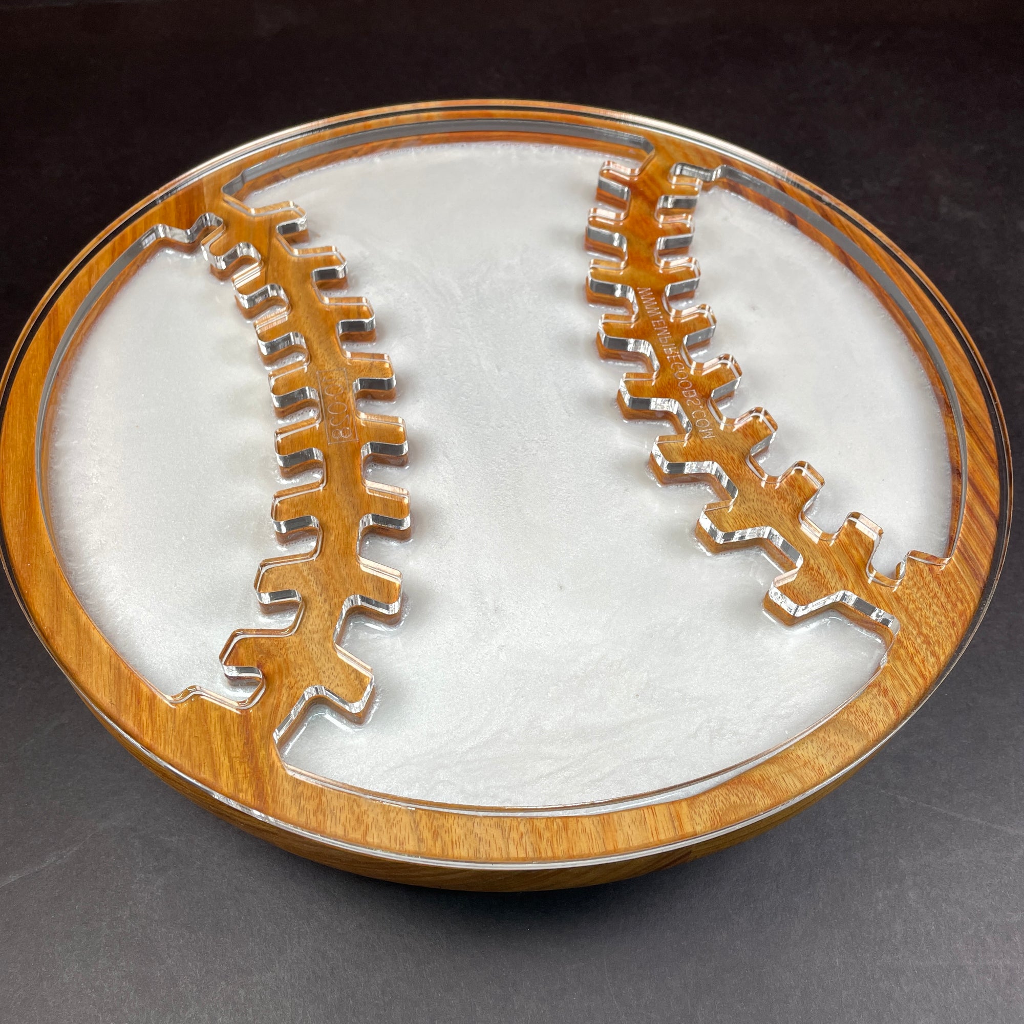 Baseball Serving Tray Router Template
