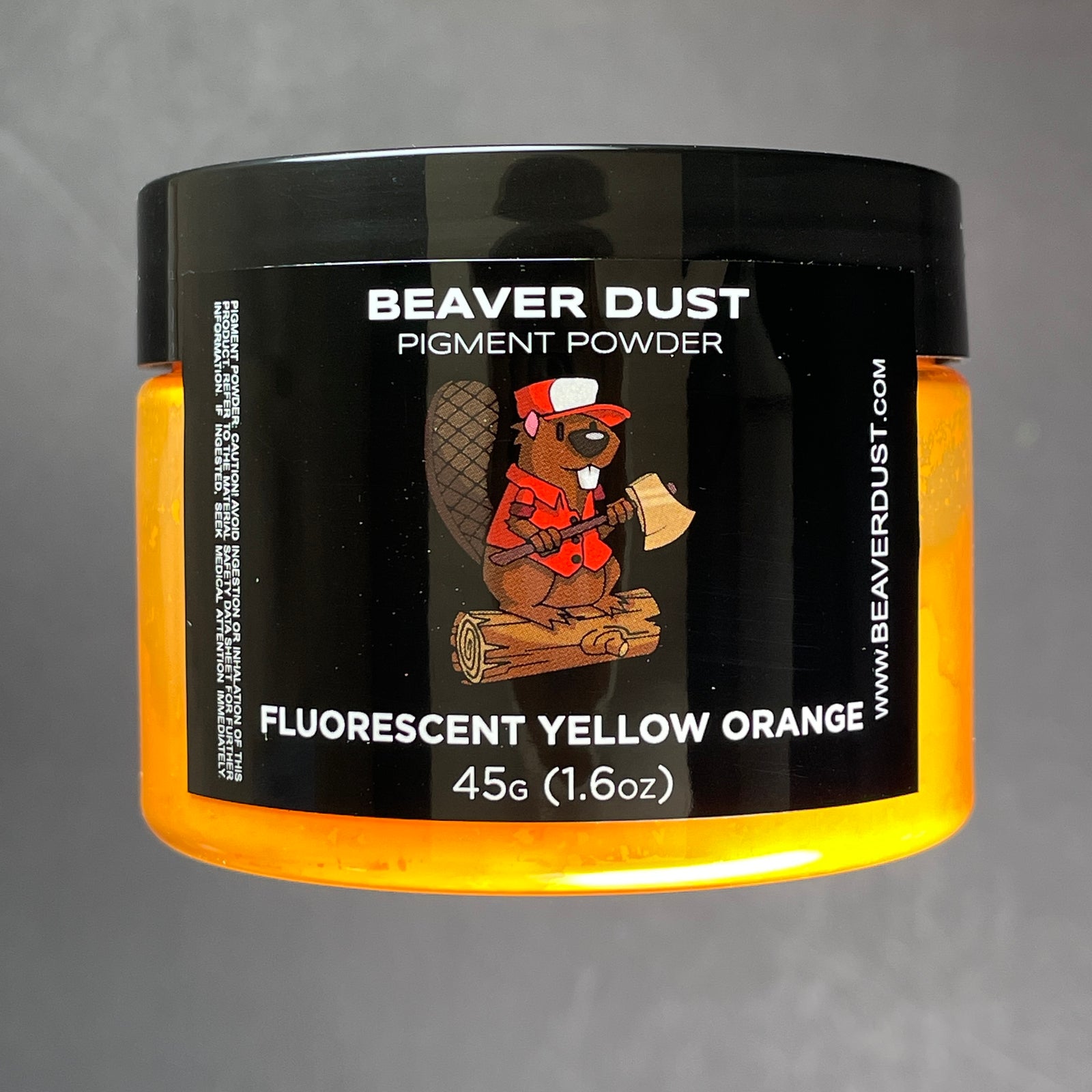 Fluorescent Yellow Orange Mica Powder