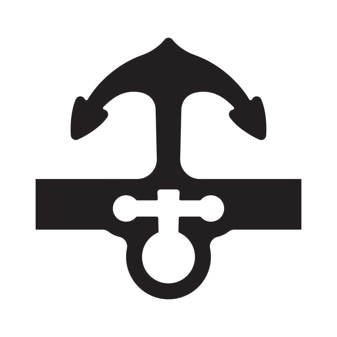 Large Anchor Charcuterie Board Handle Router Template