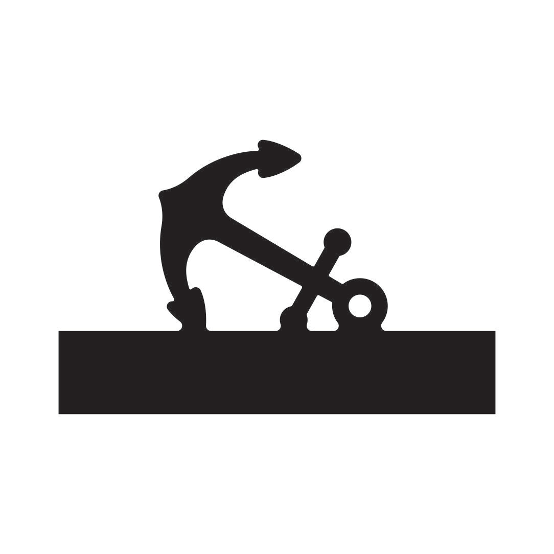 Small Anchor Charcuterie Board Handle Router Template