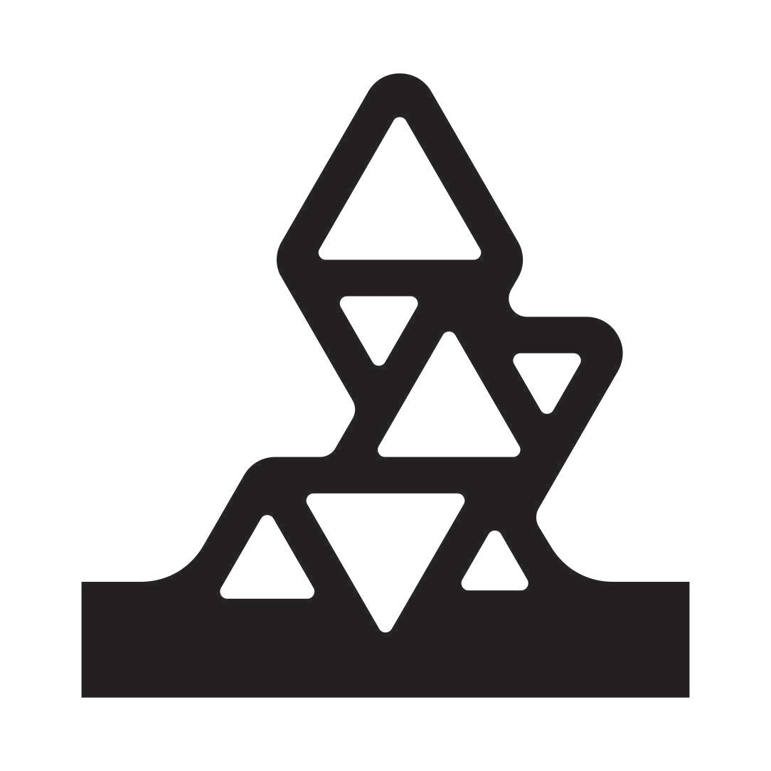 Stacked Triangle Charcuterie Board Handle Router Template