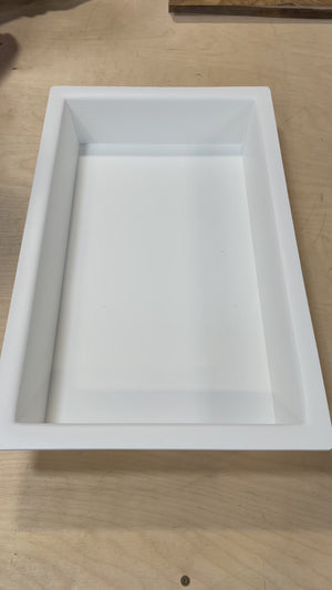 10" x 18" HDPE Epoxy Mold – Reusable Form for Resin Casting & Woodworking