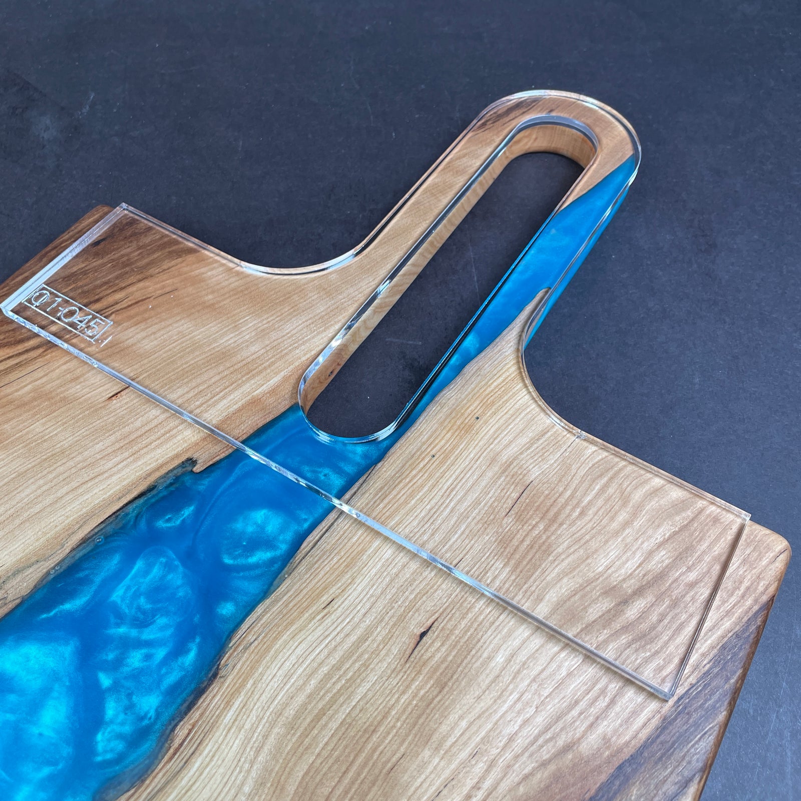 Long Oval Charcuterie Board Handle Router Template