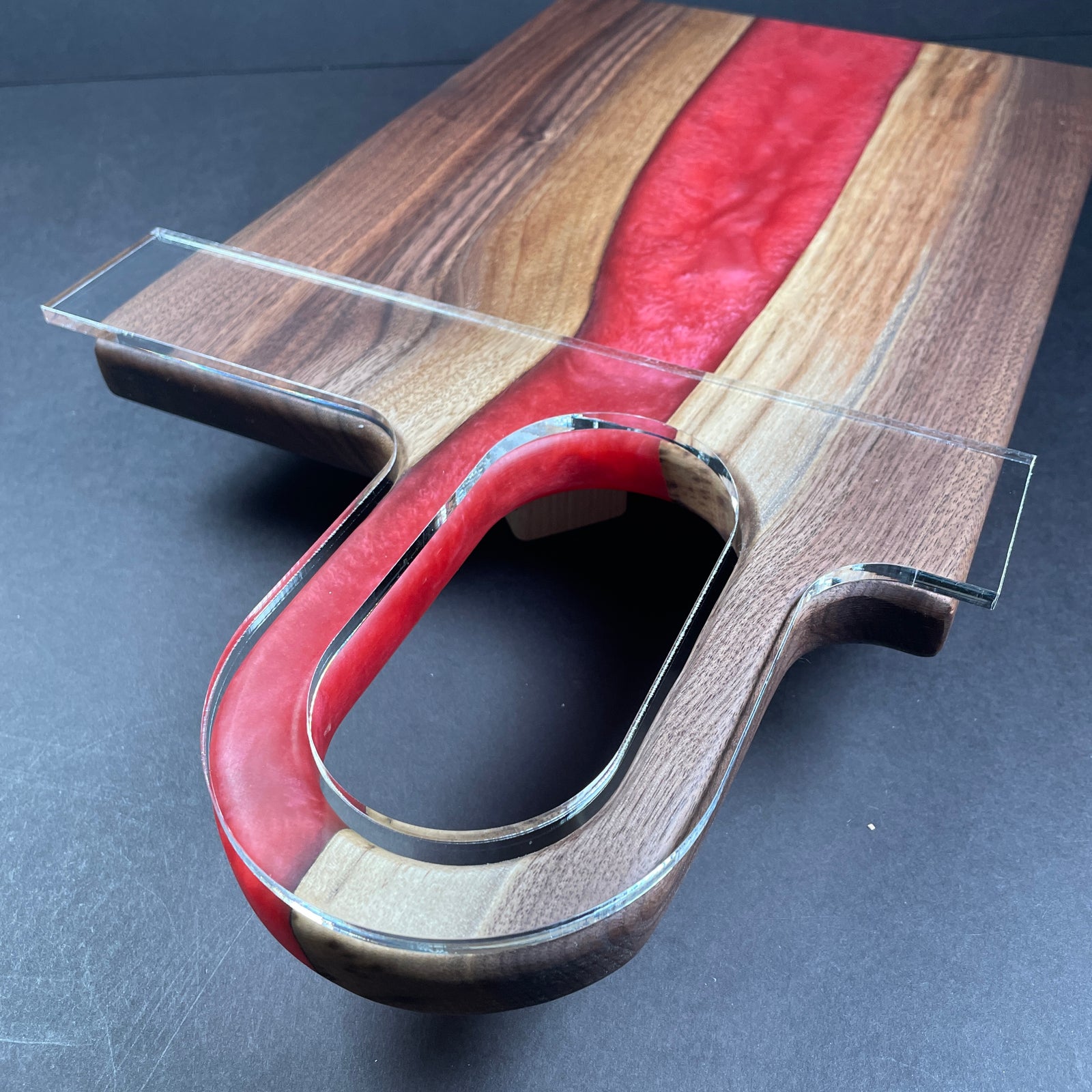 Modern Oval Charcuterie Board Handle Router Template