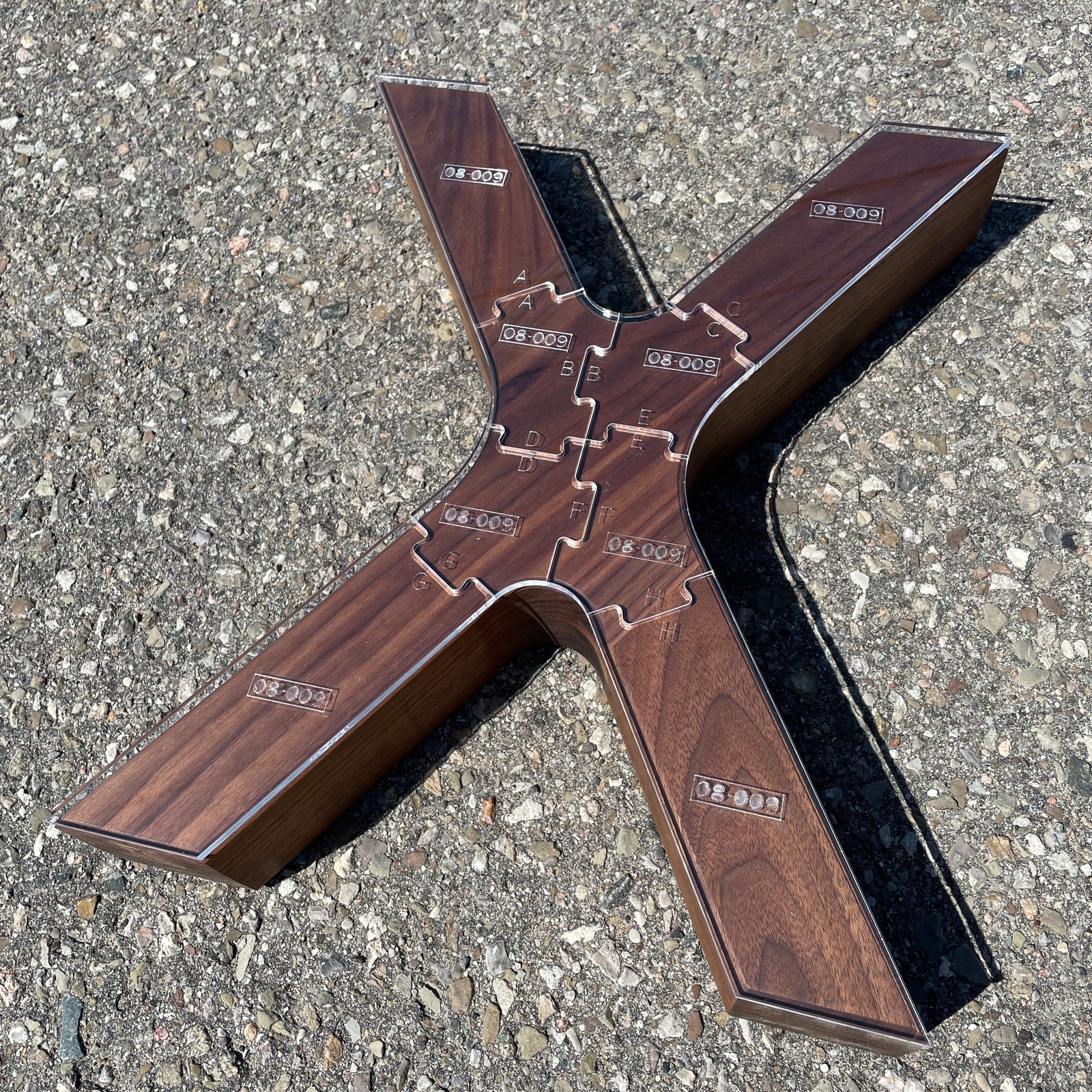 X Shape Table Leg Router Templates