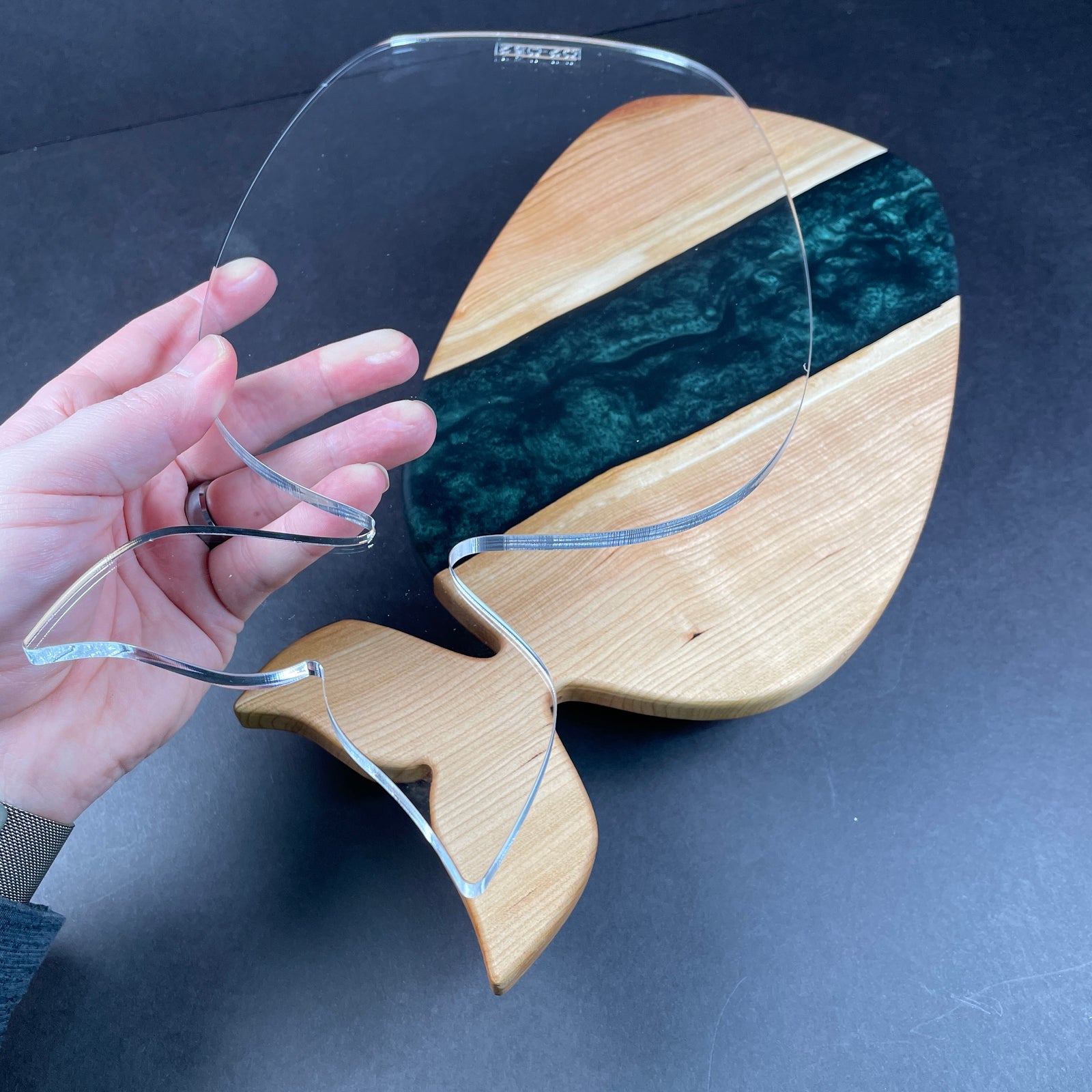 Serving Board "Whale Tail" Router Template