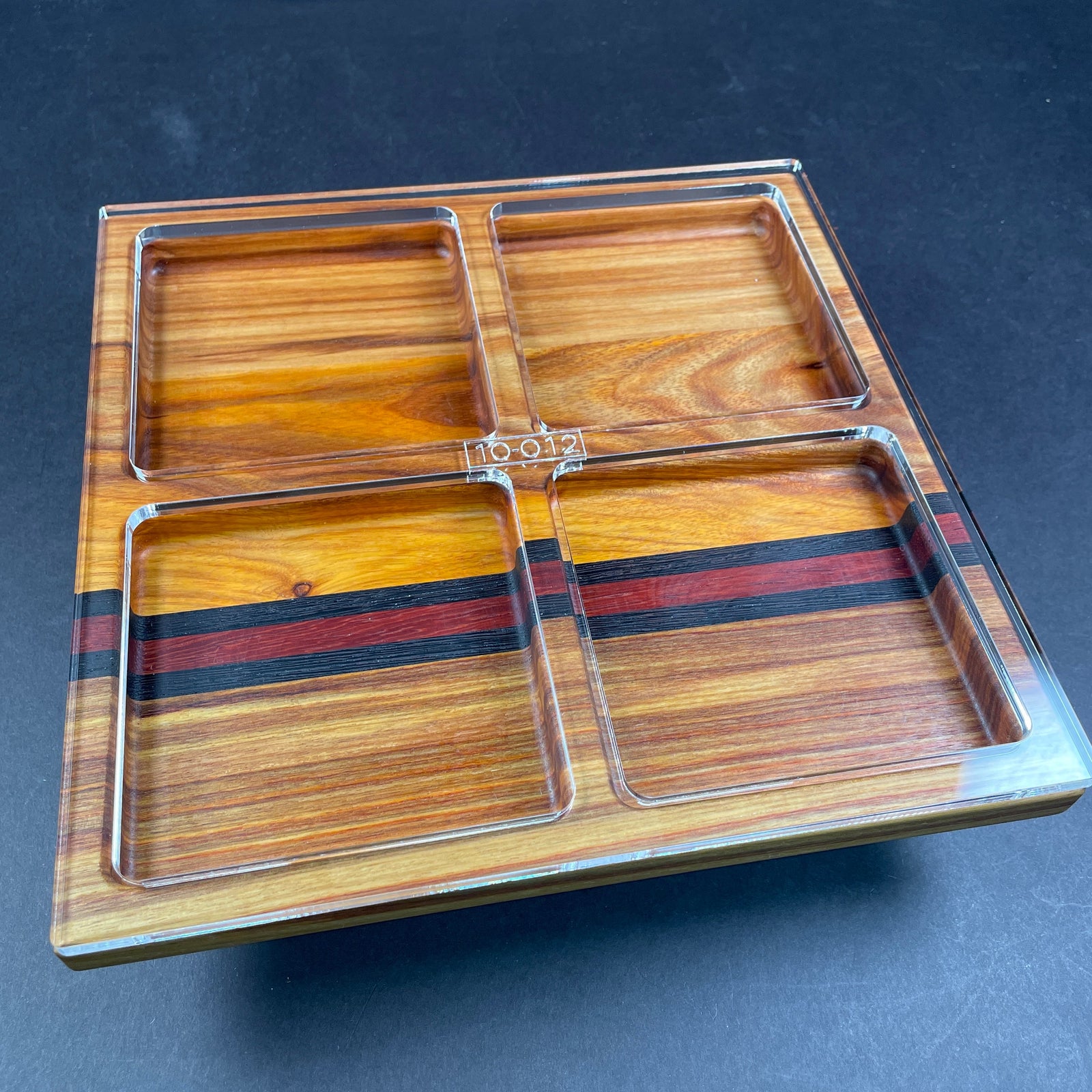 Square 4 Pocket Valet Tray Templates