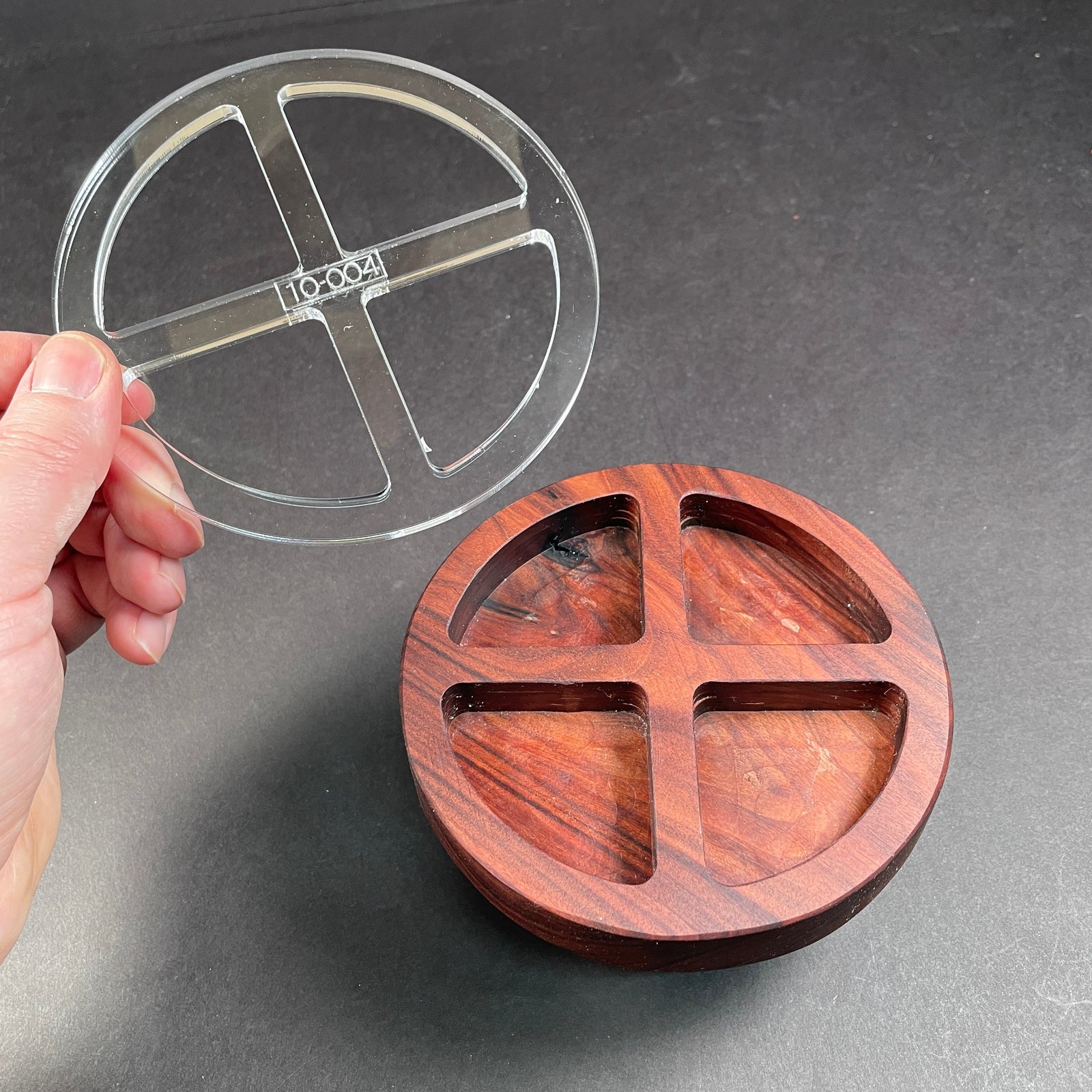 Mini Round 4 Pocket Tray Router Templates