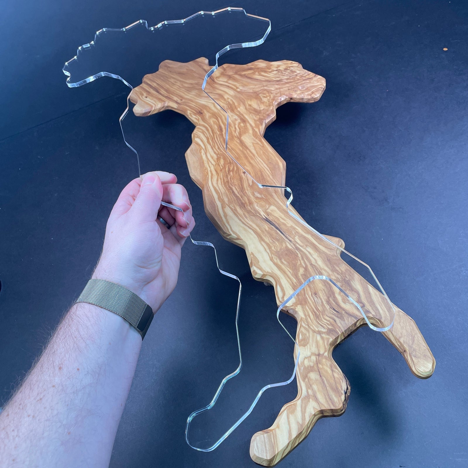 Italy Boot Serving Board Router Template