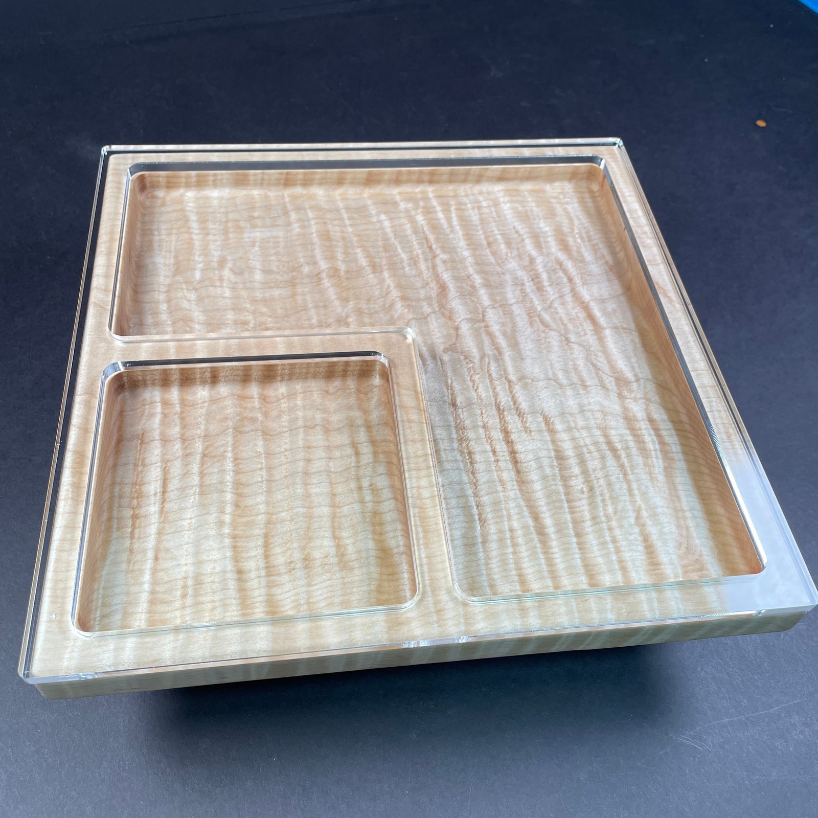 Square 2 Pocket Valet Tray Templates