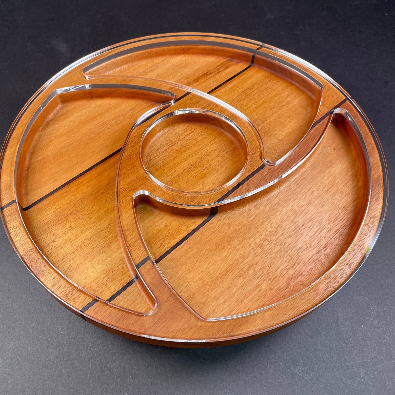 Round Spiral 4 Pocket Valet Tray Templates