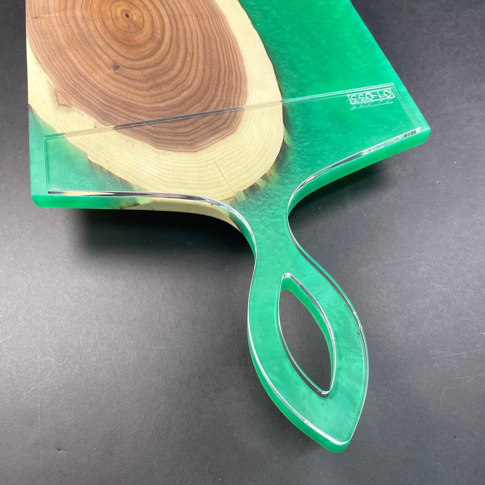 Modern Leaf Charcuterie Board Handle Router Template