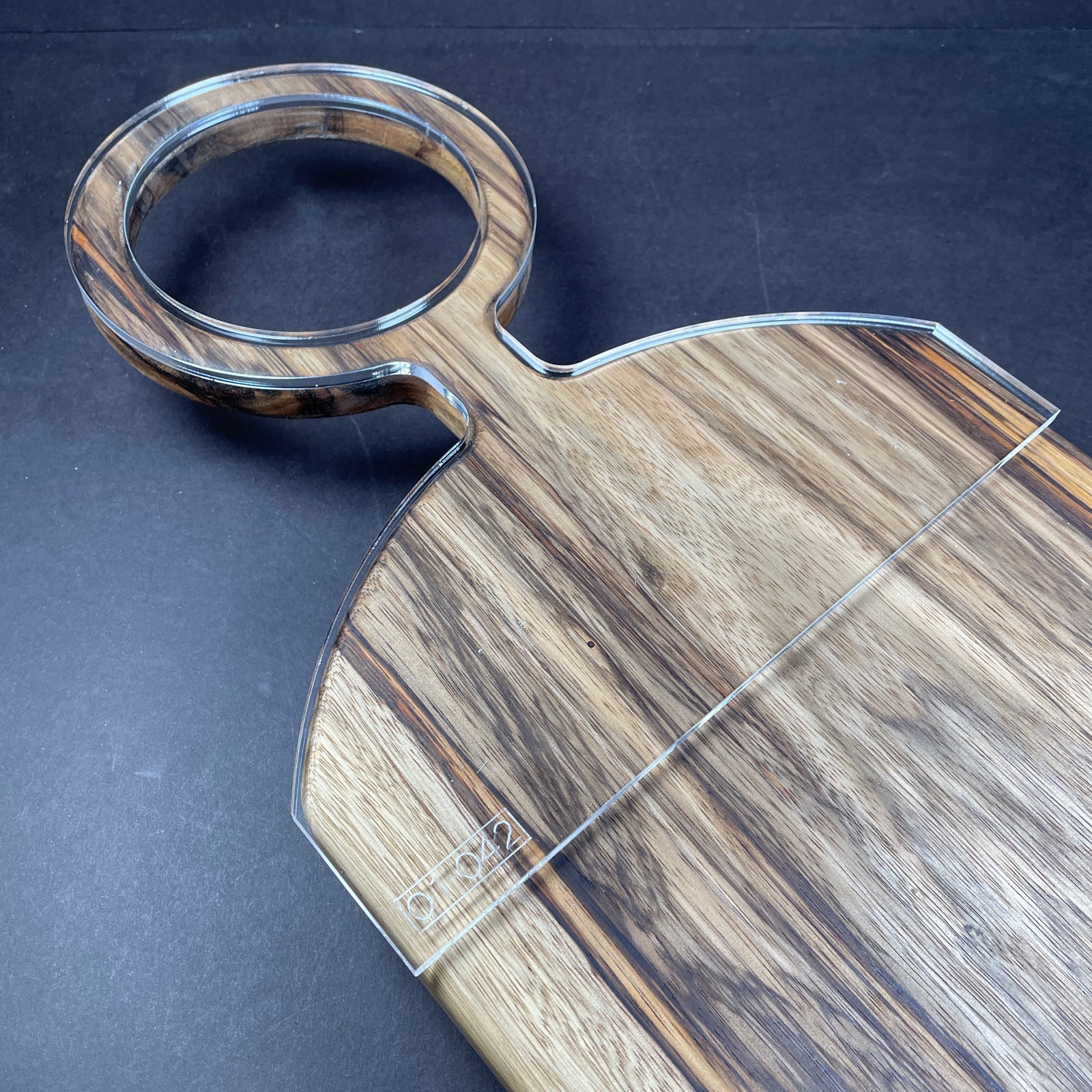 Oversized Circle Charcuterie Board Handle Router Template