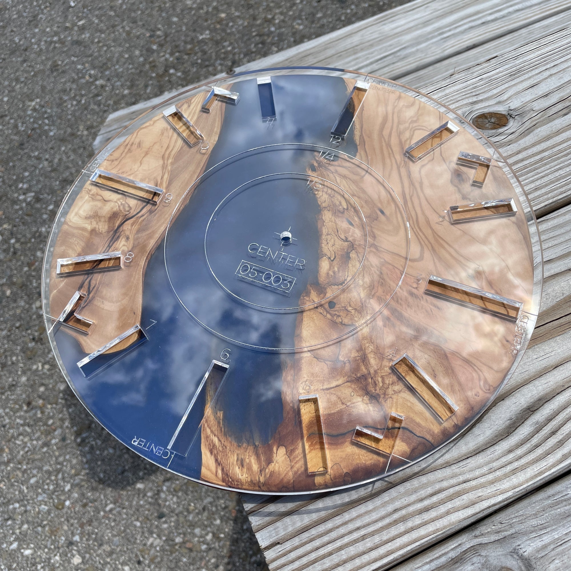 12" Round Layout Router Template