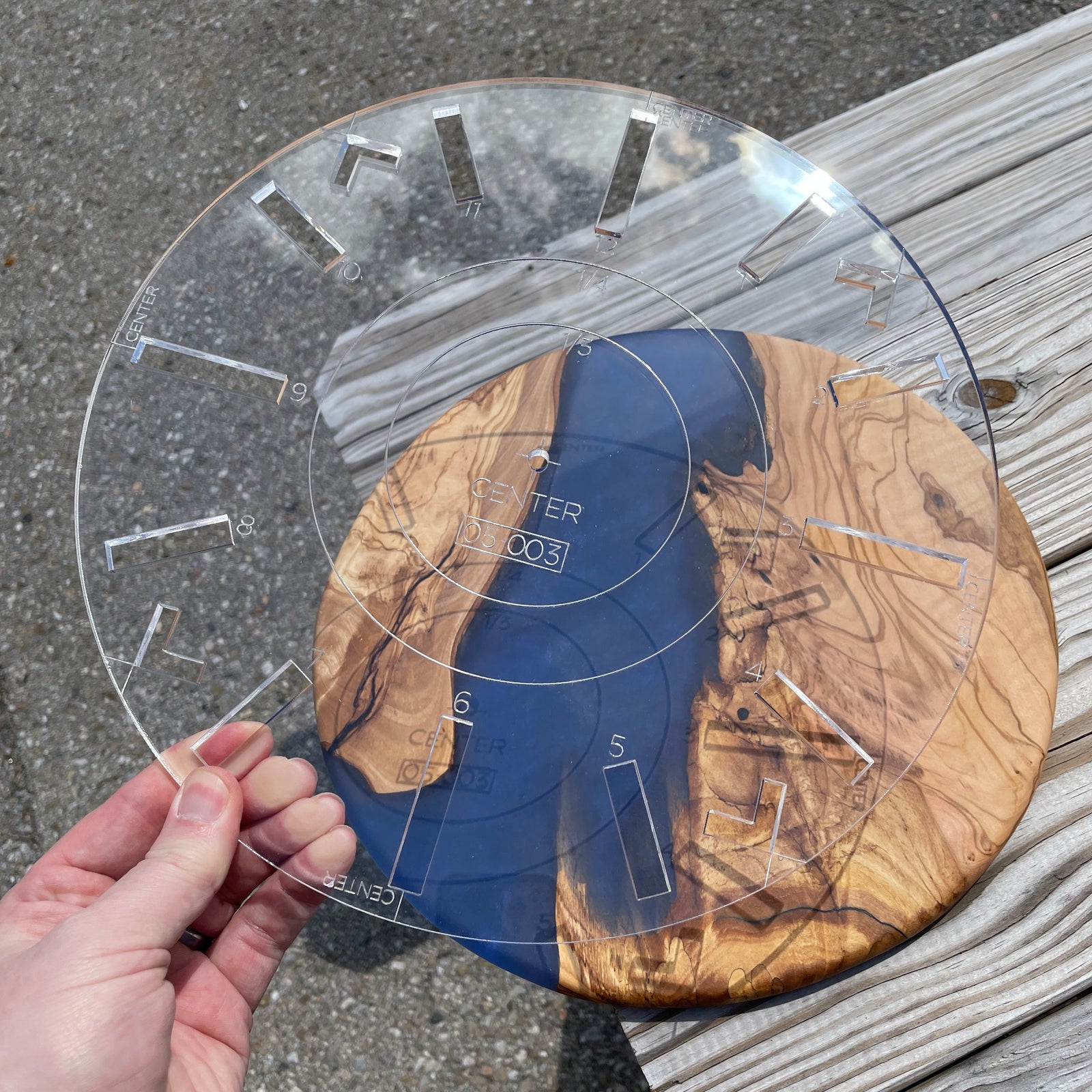 12" Round Layout Router Template