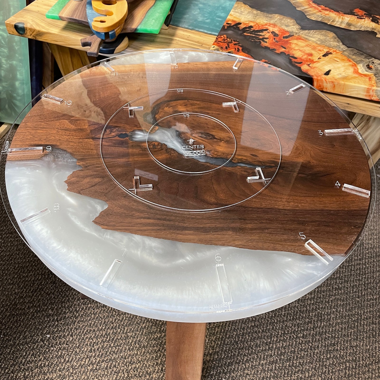 24" Round Layout Router Template