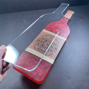 Wine Bottle Serving Board Template