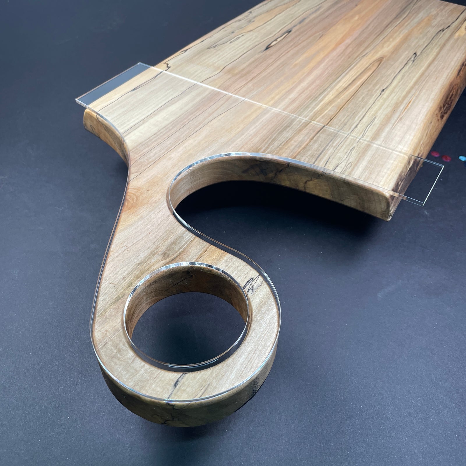 Large Round Charcuterie Board Handle Router Template