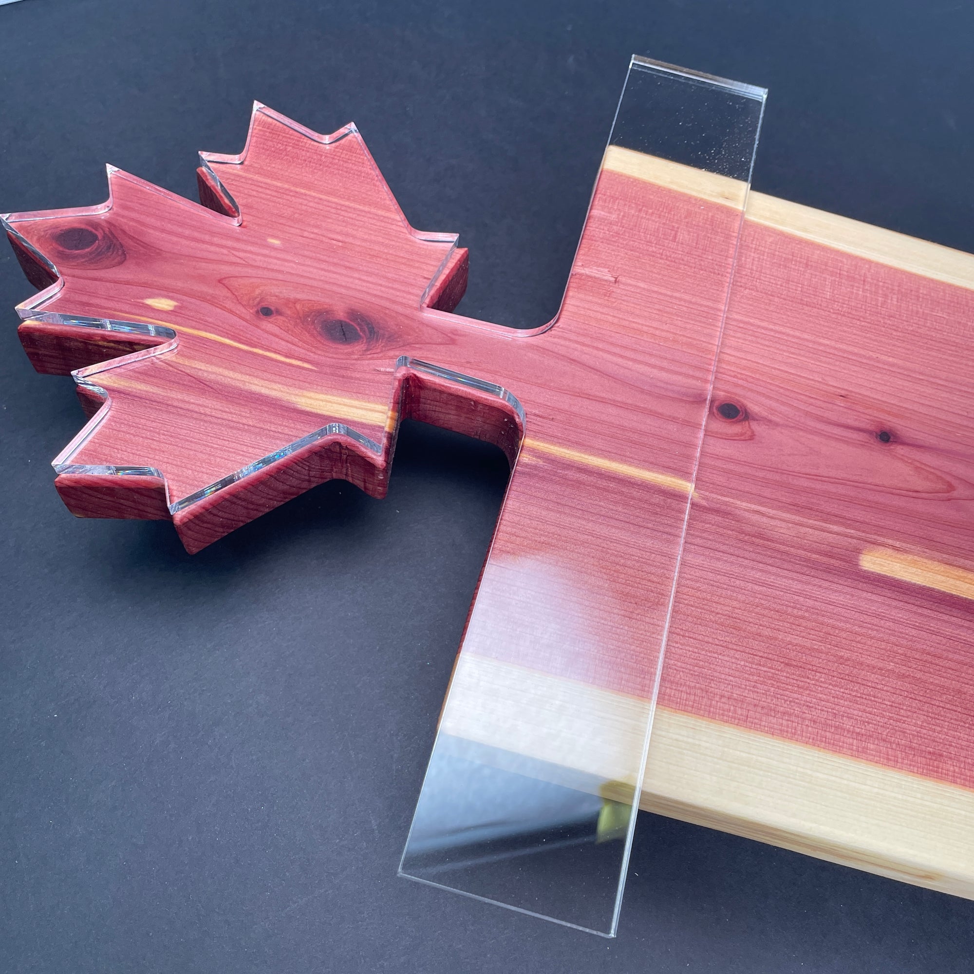 Maple Leaf Charcuterie Board Handle Router Template