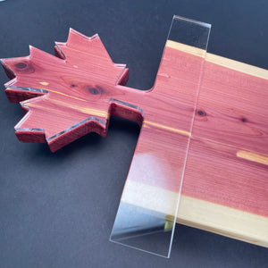 Maple Leaf Charcuterie Board Handle Router Template