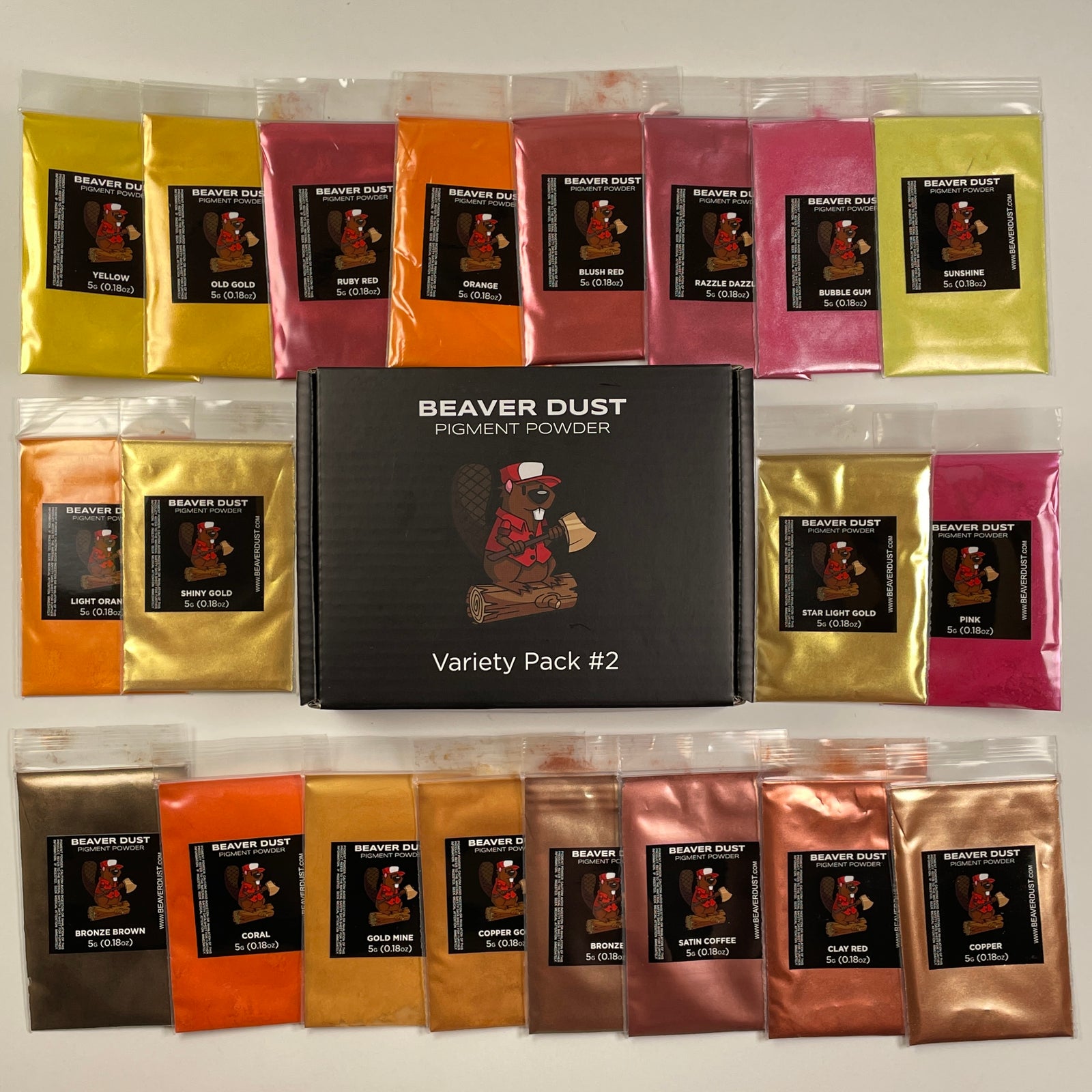 Mica Powder Variety Pack #2 (Warm Tones)