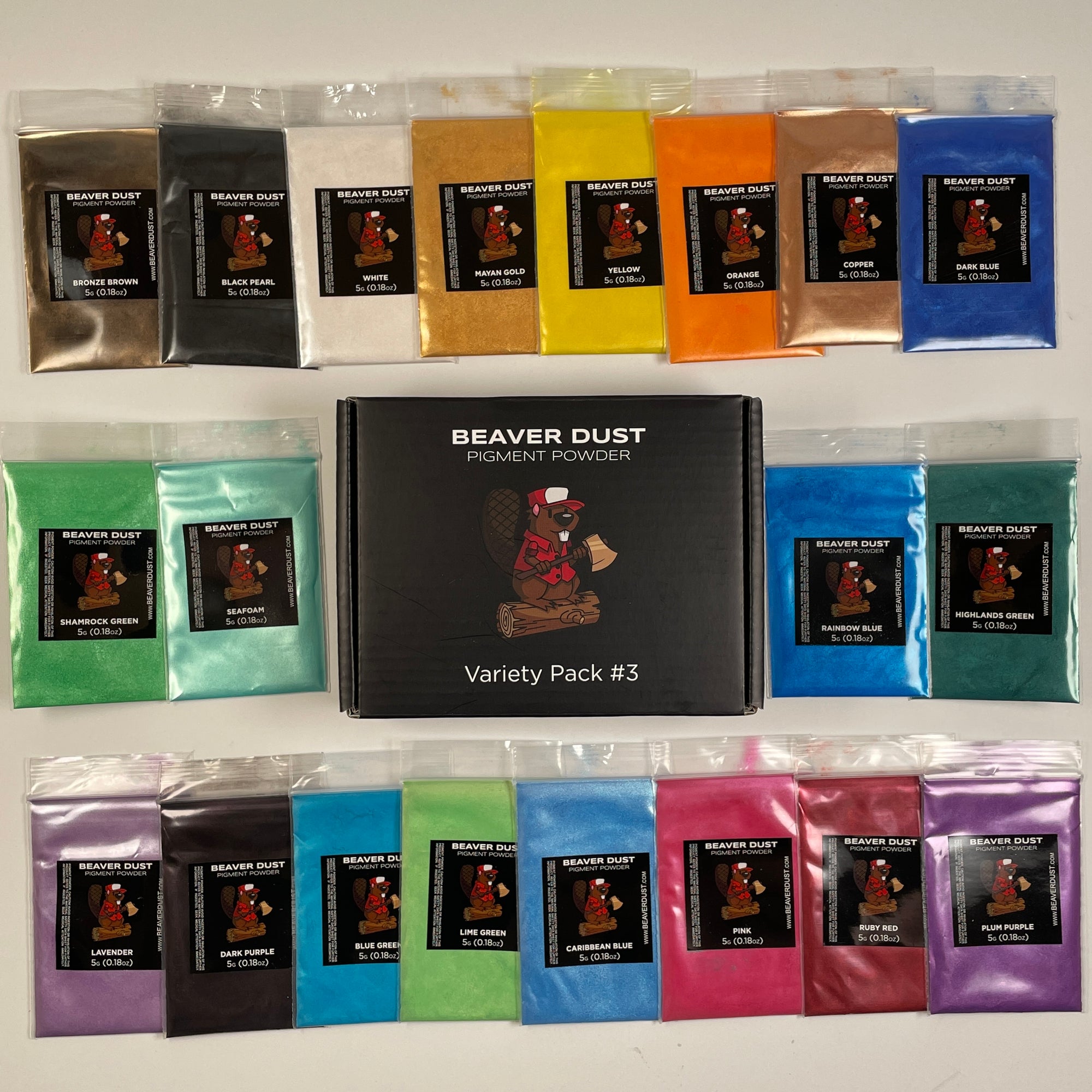 Mica Powder Variety Pack #3 (Rainbow Mix)
