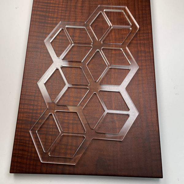 3D Squares Router Template