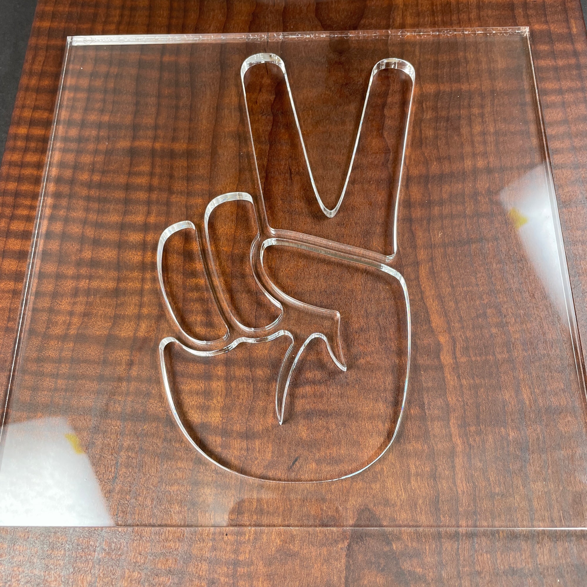 Peace Hand Router Template